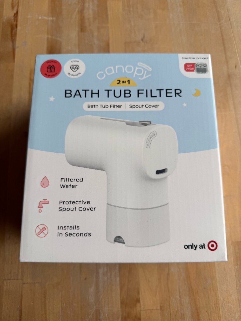 Canopy 2-in-1 Bath Tub Filter Brand New Sealed
